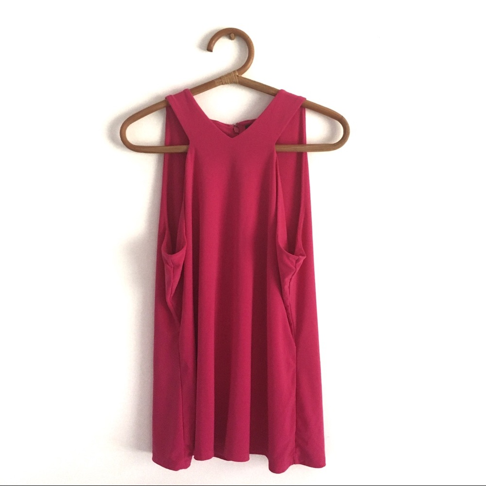 Ralph Lauren Matte Jersey High V-Neck Halter